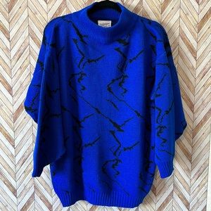 Midnight Blues Vintage Sweater Size M